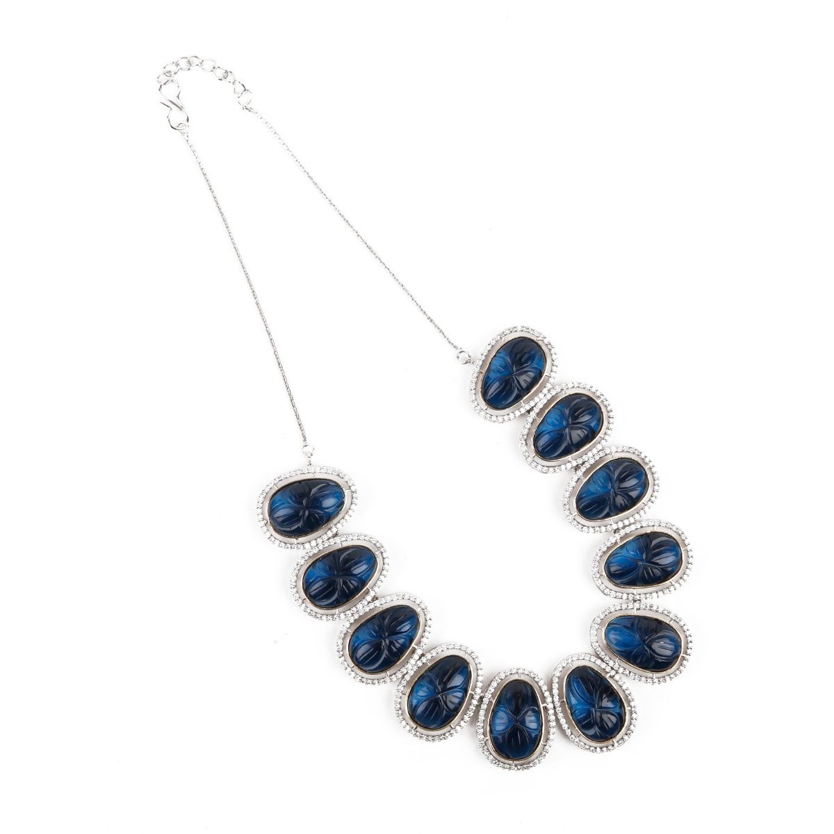 Handmade Glow in the dark blue teardrop vial pendant necklace | 13thPsyche–  13th Psyche
