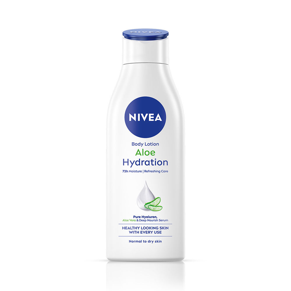 NIVEA 100% NATURAL ALOEVERA Body lotion- 5 in 1 COMPLETE CARE for 48H Refreshing moisturization