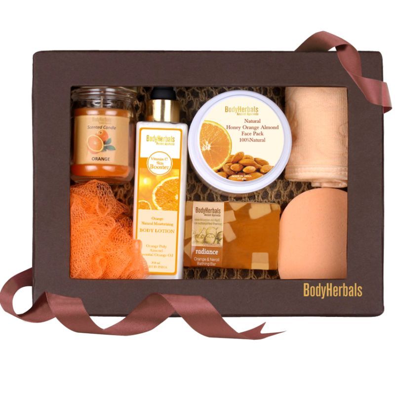 BodyHerbals Natural Orange Essential Skin Care Kit - Gift Sets & Combos for Women & Men
