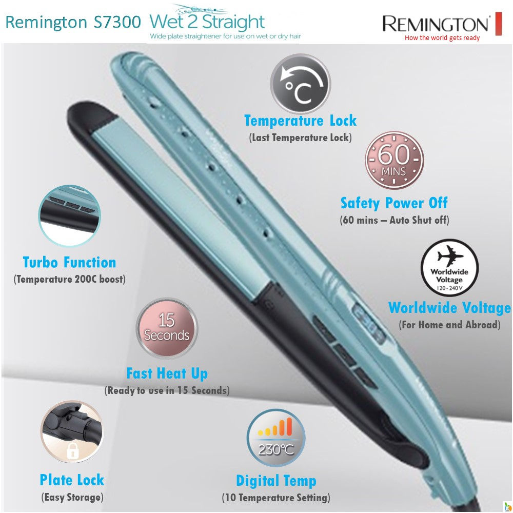 remington wet 2 straight temperature guide