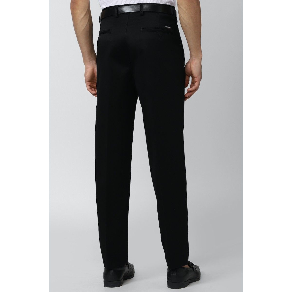 Buy Men Grey Solid Regular Fit Trousers Online - 282879 | Peter England