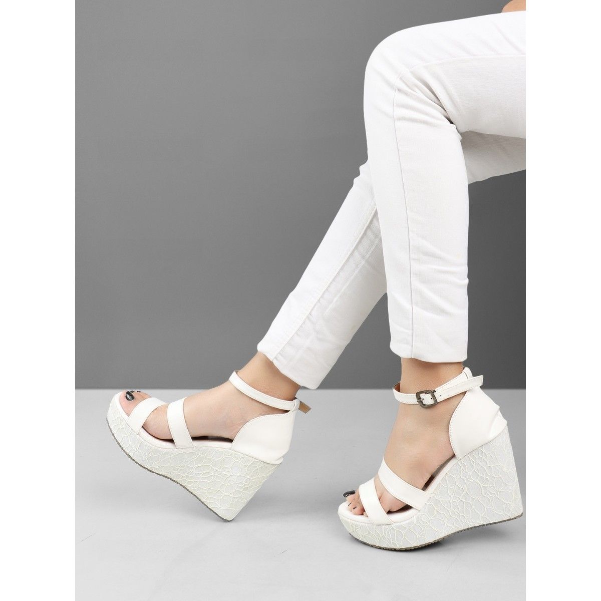 Womens white best sale espadrille sandals