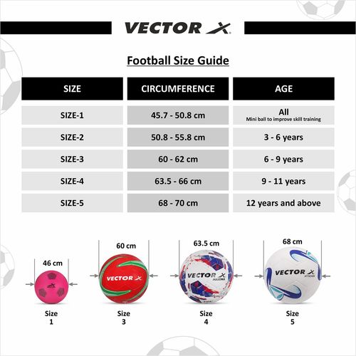 Vector X Classic Soccer Ball Hand Stitched Synthetic Rubberized Football  for Training(5)