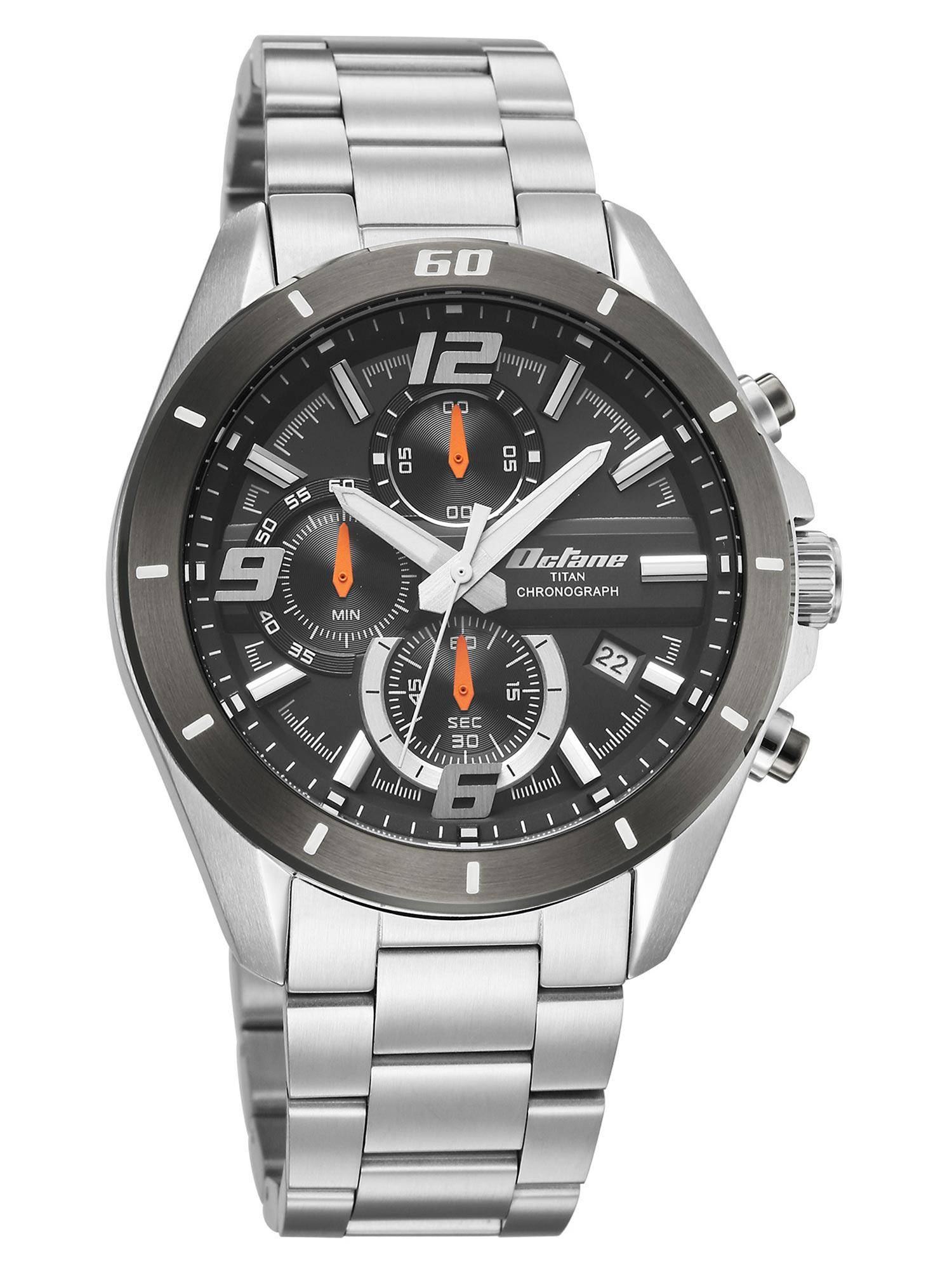 Buy Titan Octane Velocity Sporty Black Watch with Straps