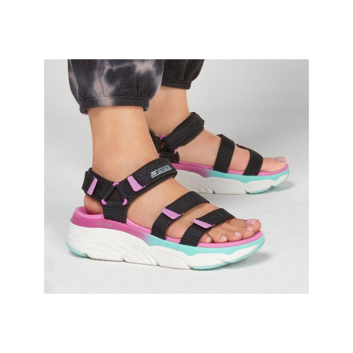 skechers max cushioning sandals