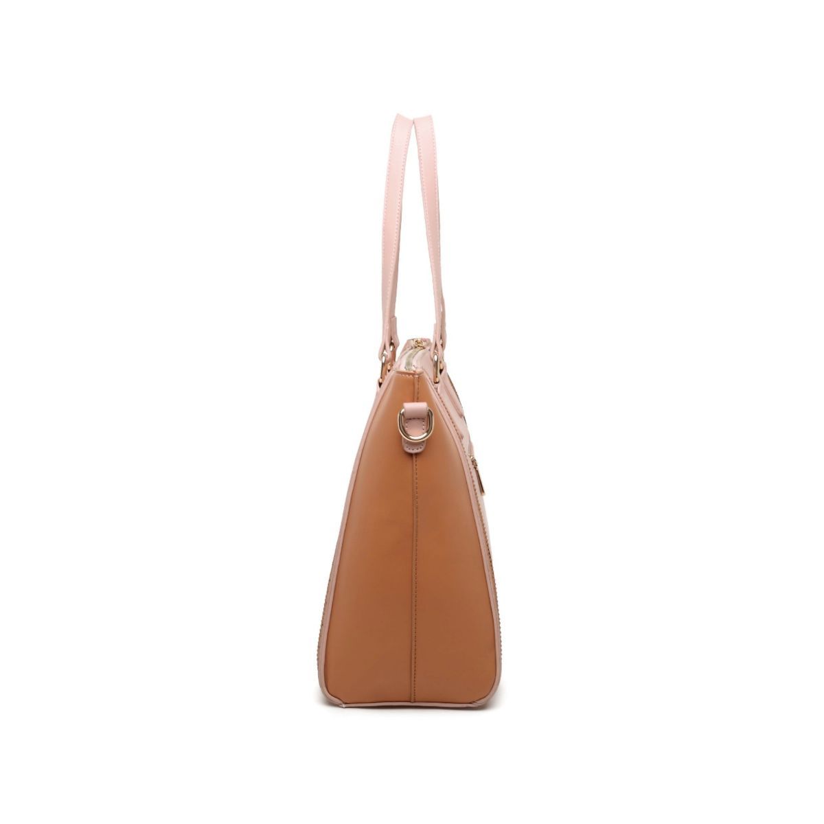 Buy Diana Korr Pink Solid Faux Leather Tote Bag Online