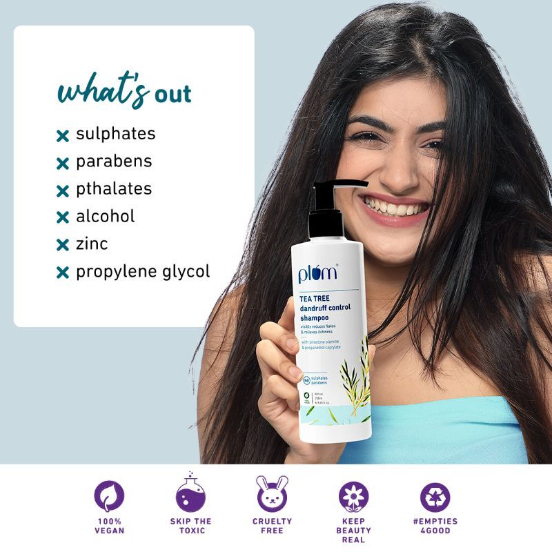 Plum Tea Tree Dandruff Control Shampoo Buy Plum Tea Tree Dandruff