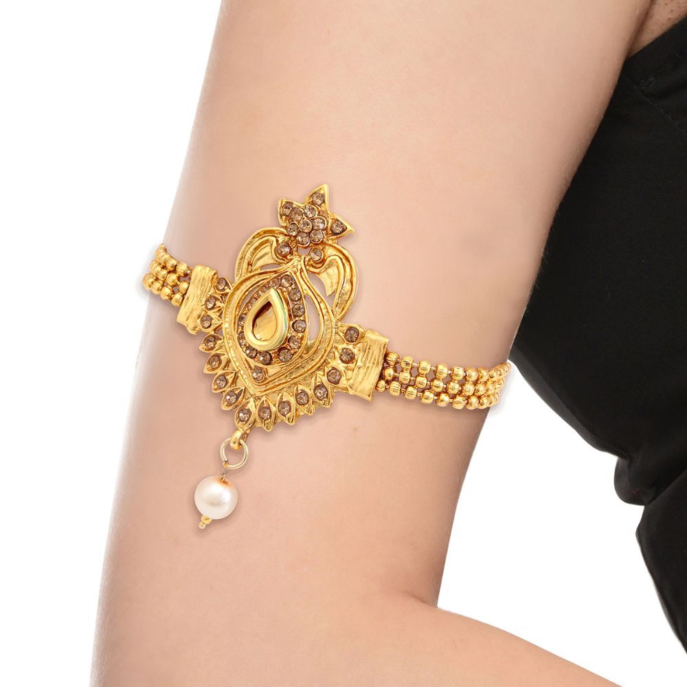 Sukkhi Astonish Pearl Gold Plated Wedding Jewellery LCT Stone ...