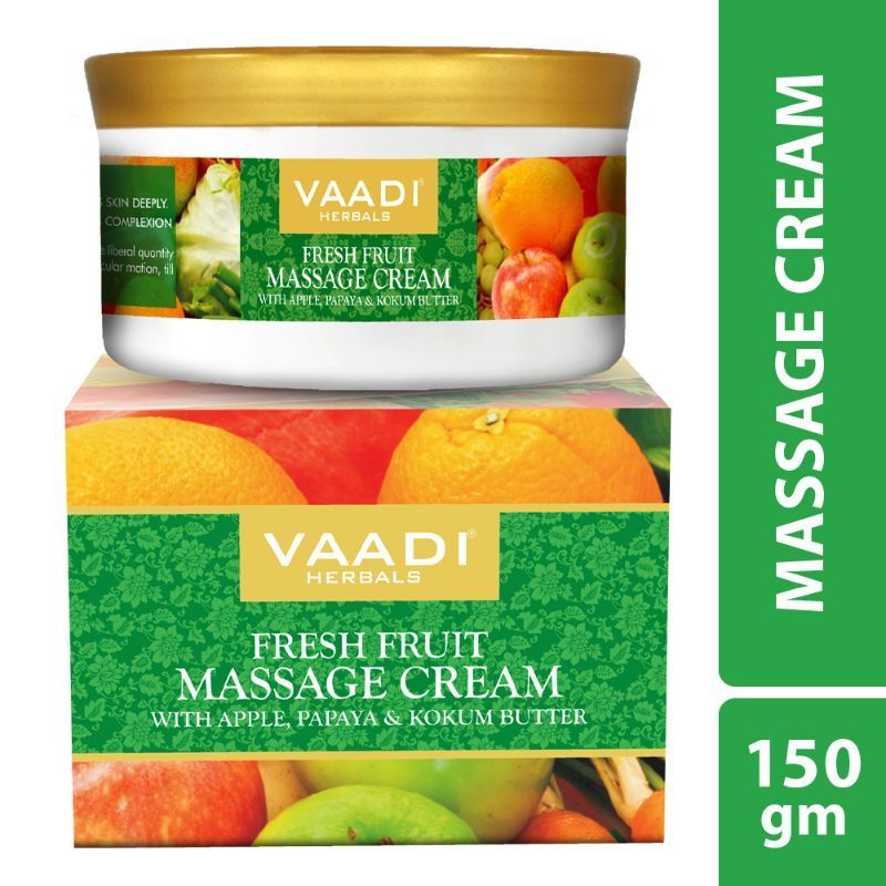 Vaadi Herbals Apple Papaya & Kokum Butter Fresh Fruit Massage Cream