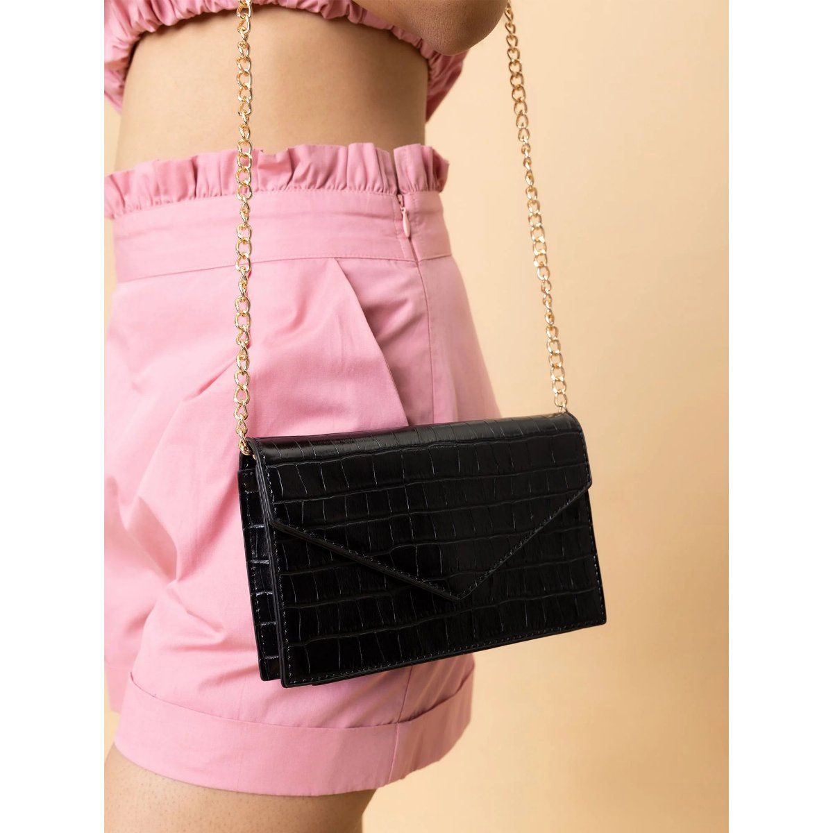 MIXT by Nykaa Fashion Pink Woven Textured Handbag (Pink) At Nykaa, Best Beauty Products Online