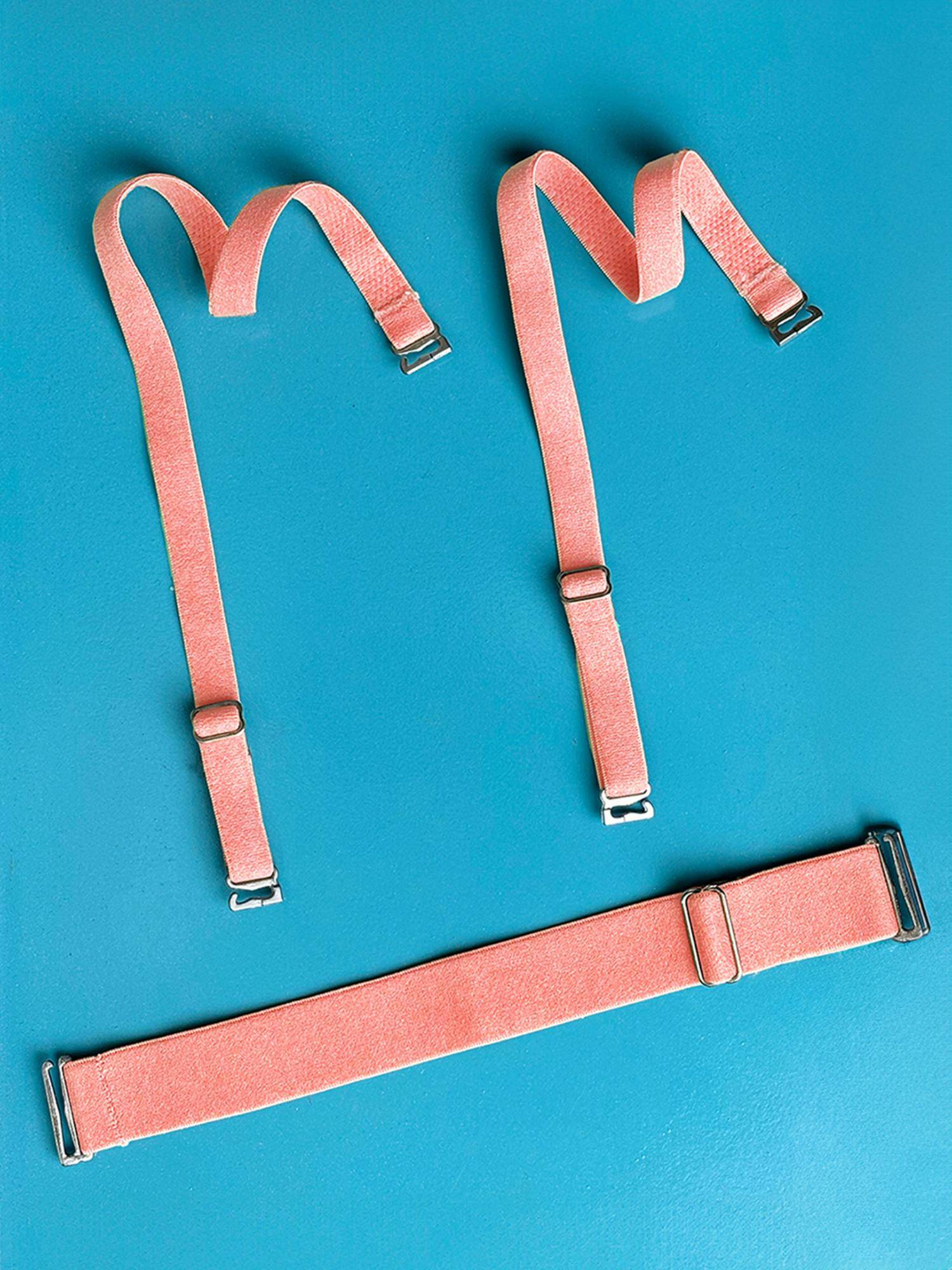 Clovia Peach Adjustable Shoulder Straps and Back Band
