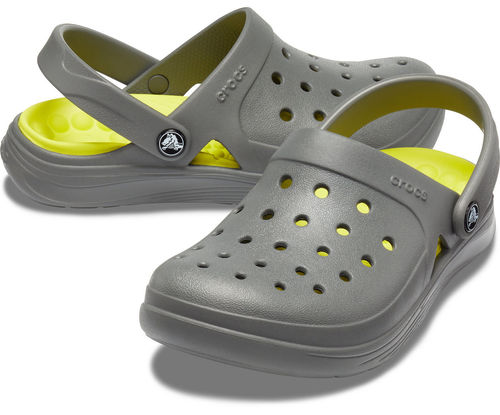 Bayaband Clog Crocs Grises Con Verde Action Plus ONTC-04 Men Clogs