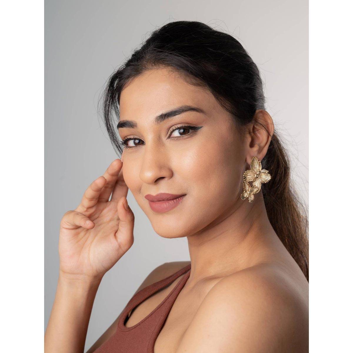 White Lies Twin Butterfly Earrings