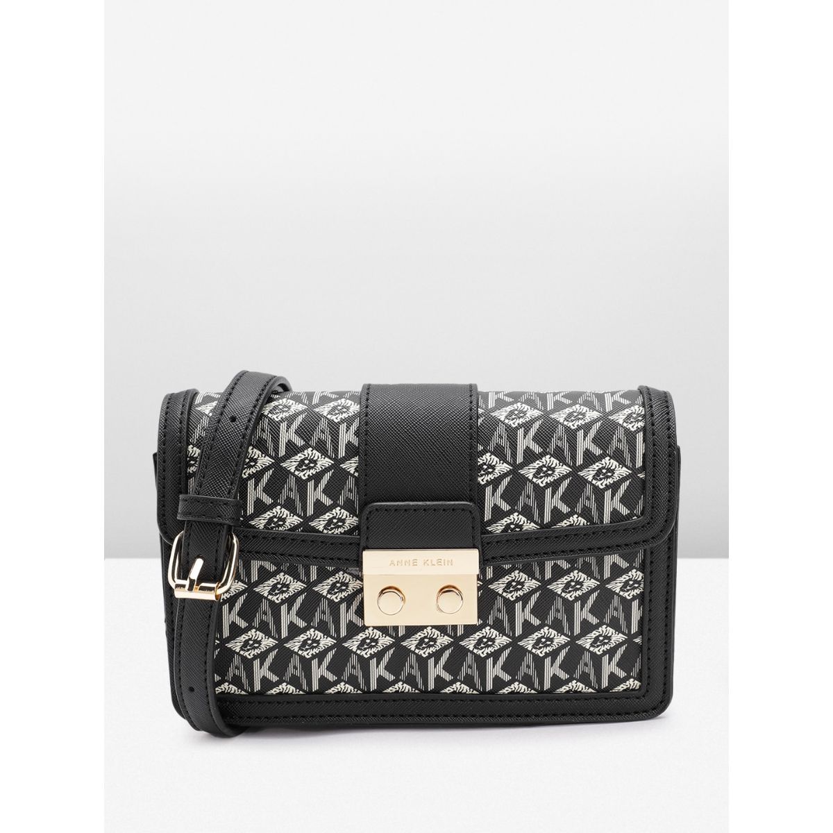 Buy Anne Klein E/W Mini Flap Ak Cube Logo Crossbody Online