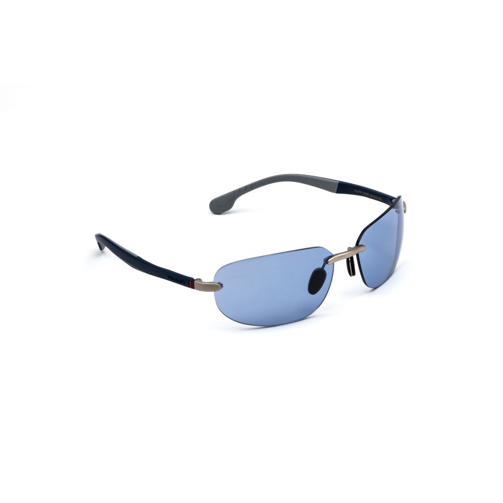 Velocity Eyewear Lux Eyewear Gun 877 Blue Rectangle Sunglasses Buy