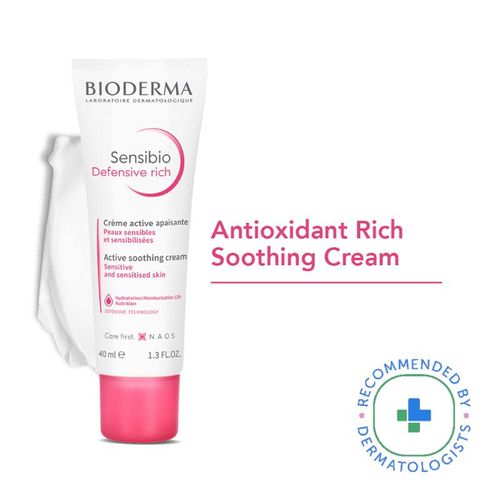 Buy Bioderma Sensibio Defensive Rich Active Soothing Cream  Hydration/Moisturisation 12h Nutrition Online