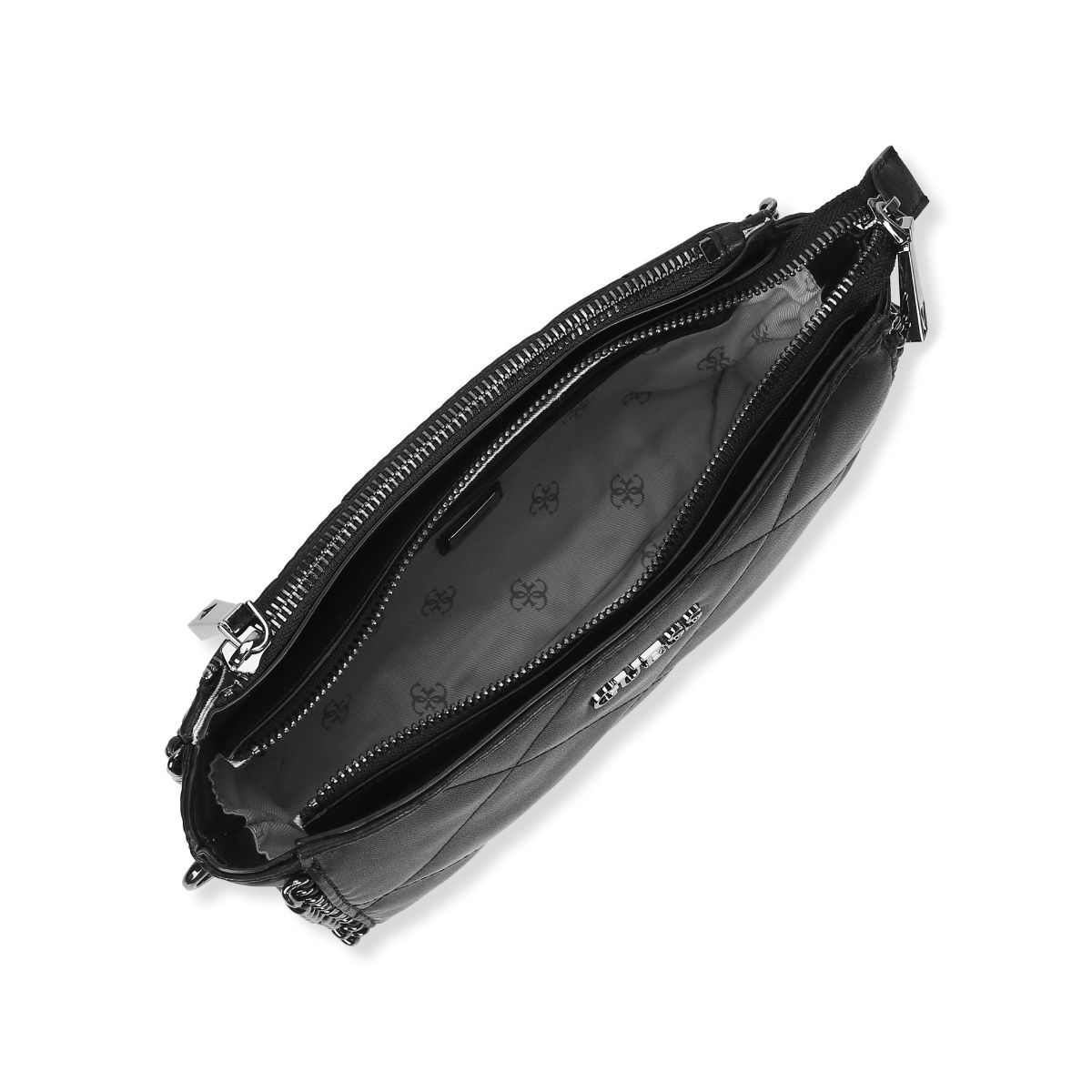 Buy Guess Khatia Top Zip Shoulder Bag Black Handbags Online