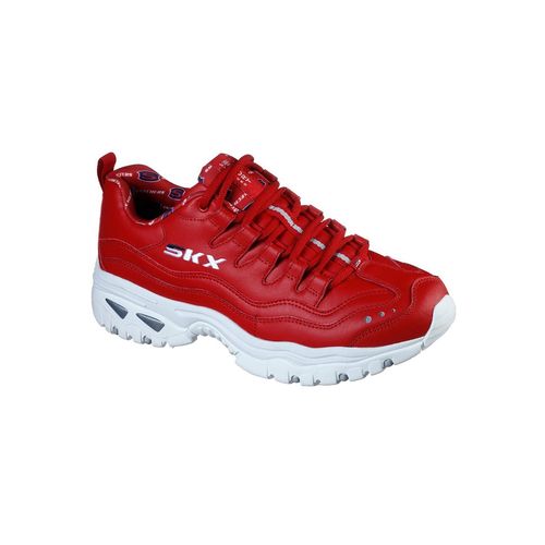 SKECHERS Energy Retro Vision Red Walking Shoes