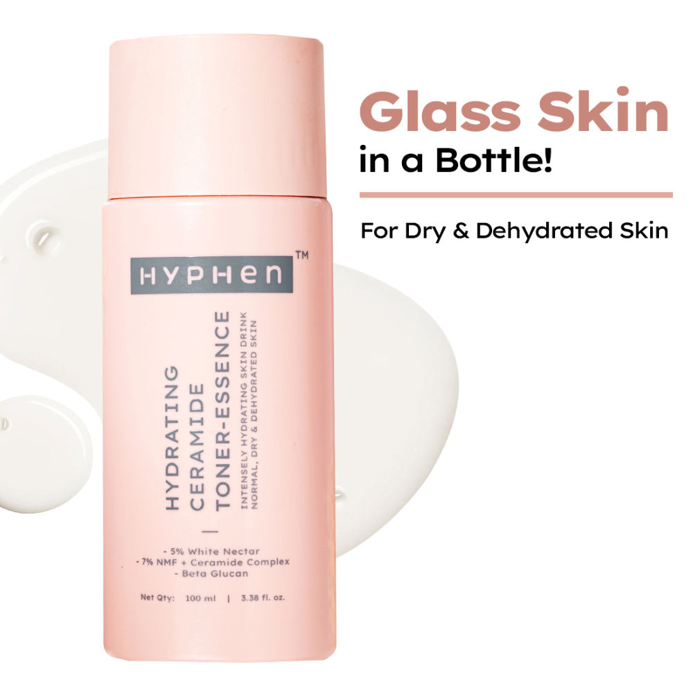 Hyphen 7% Ceramides-NMF Face Toner Essence | 5% Glass Skin Blend with Rice Water-100ml