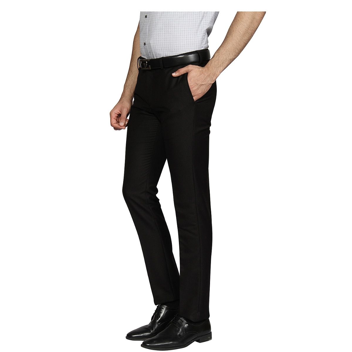 Buy Black High Waist Formal Pants Online | Fablestreet