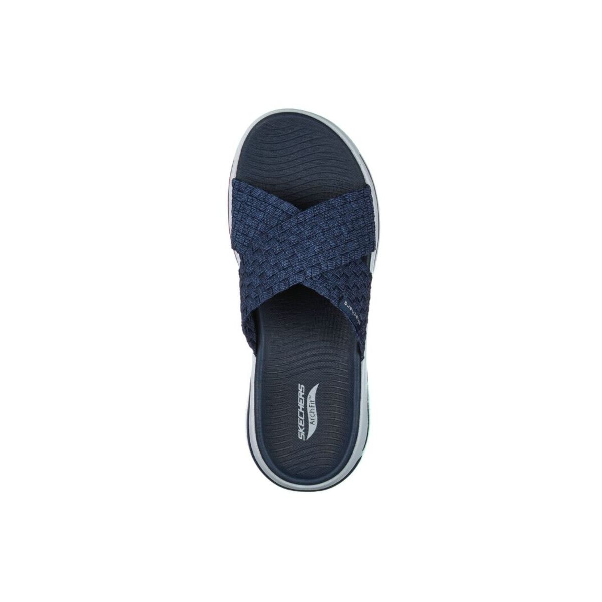 SKECHERS Go Walk Arch Fit - Wondrous Navy Gowalk/arch Fit Flip Flops ...