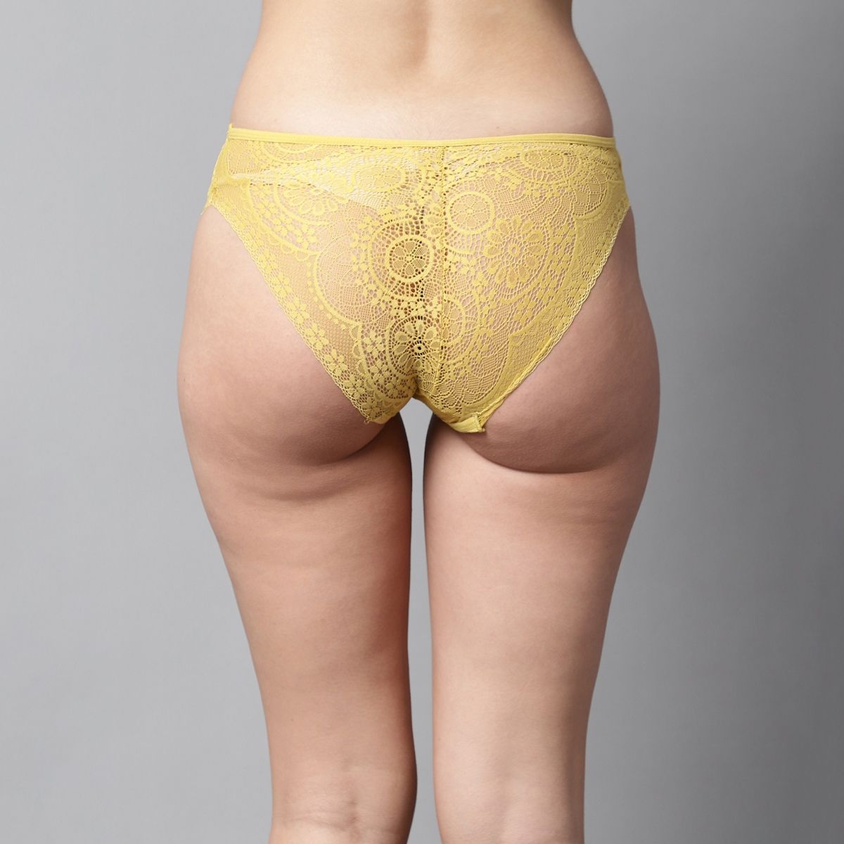 Yellow sales lace panties