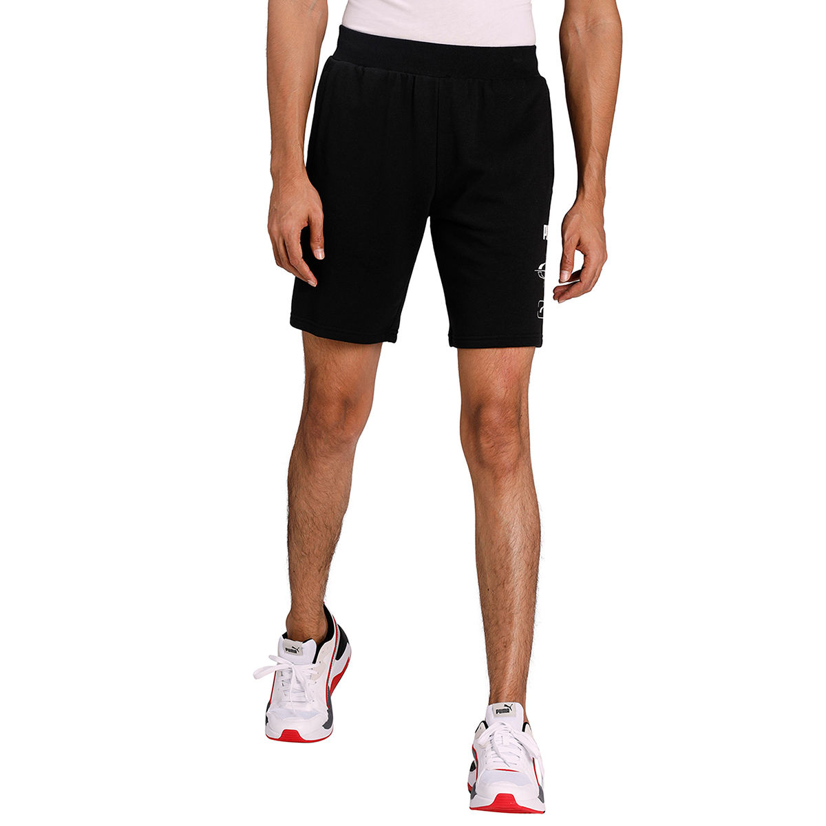 Puma REBEL 9 Mens Black Casual Shorts (XL)