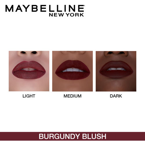 Maybelline New York Color Sensational Creamy Matte Lipstick Burgundy Blush Buy Maybelline New York Color Sensational Creamy Matte Lipstick Burgundy Blush Online At Best Price In India Nykaa