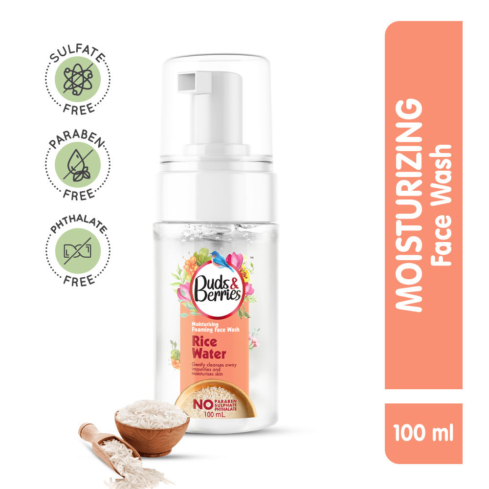 Buds & Berries Rice Water Foaming Moisturising Face Wash Buy Buds