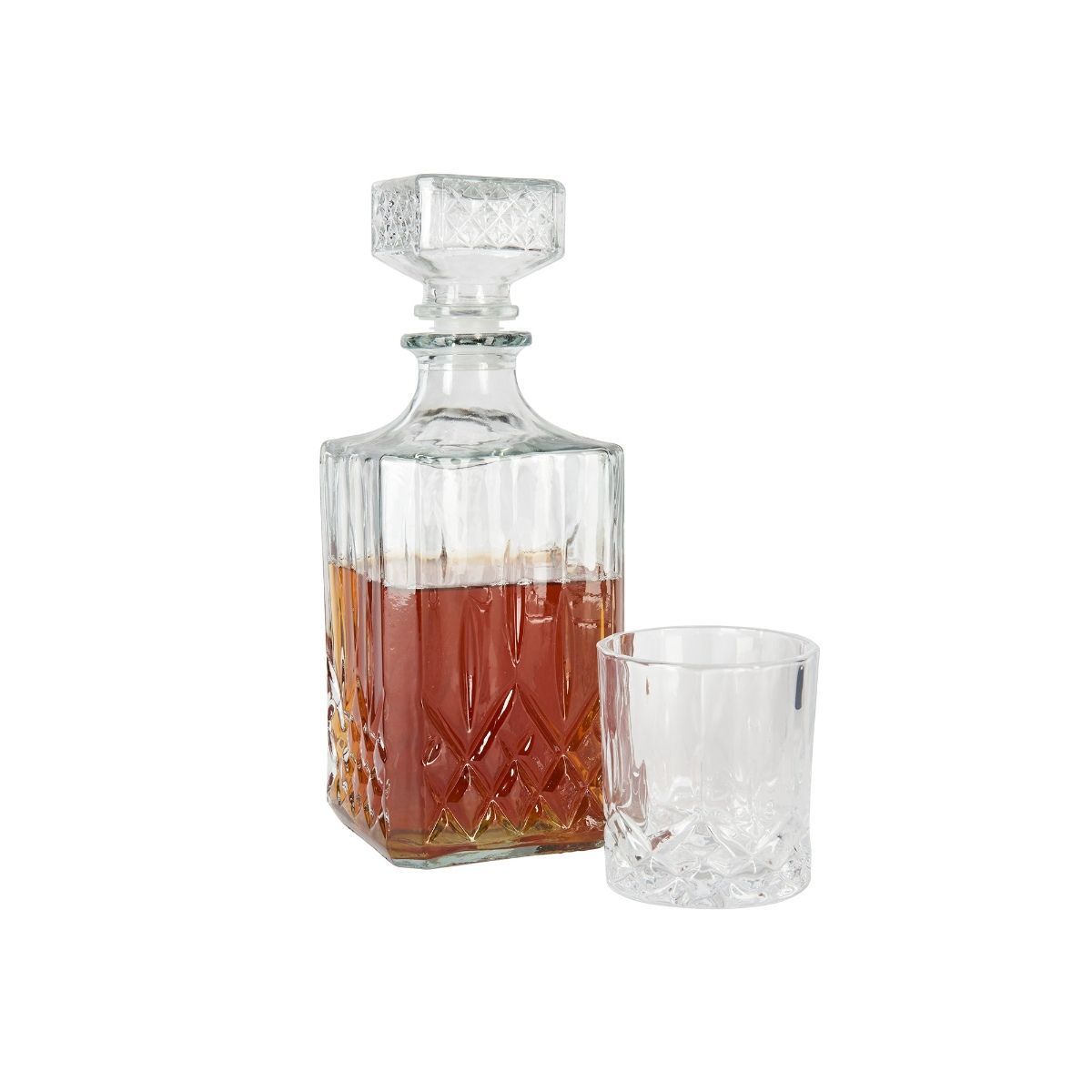 BarCraft Cut Glass Decanter Set Buy BarCraft Cut Glass Decanter Set