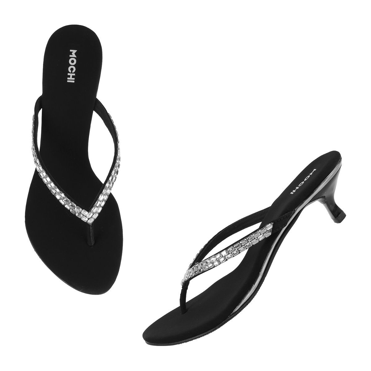 Mochi best sale black sandals