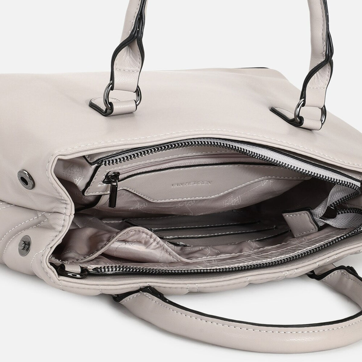 Buy Van Heusen Women Beige Solid Casual Handbag Online