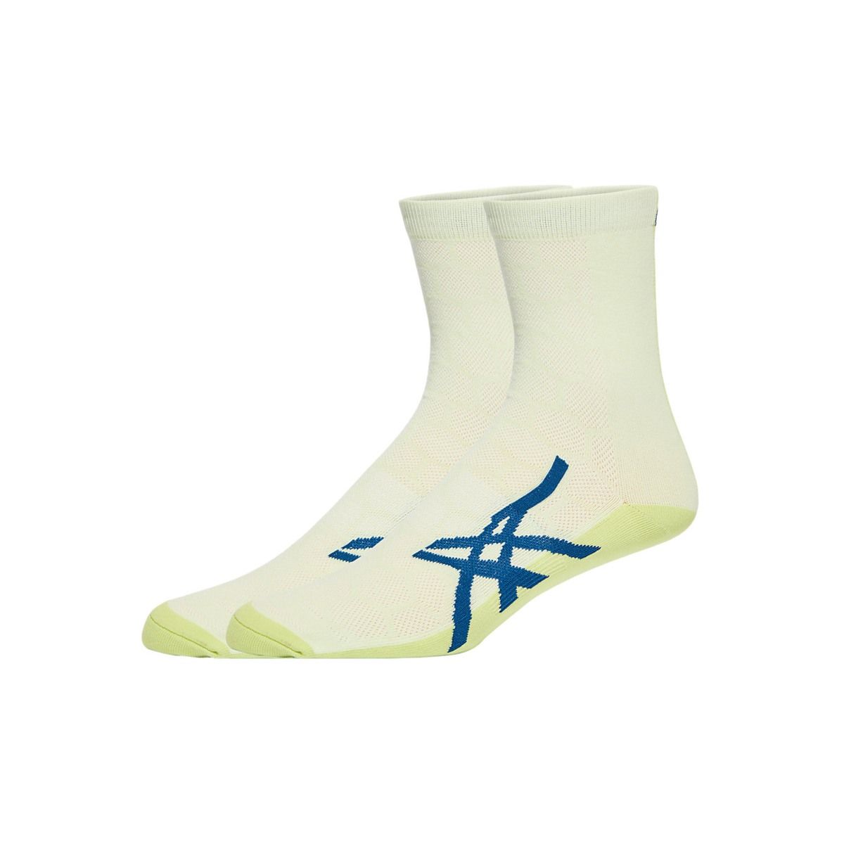 Asics Road Quarter Yellow Unisex Socks S