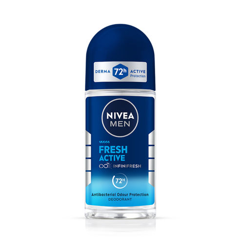 NIVEA MEN Fresh Active 72h Deodorant Roll On For Men