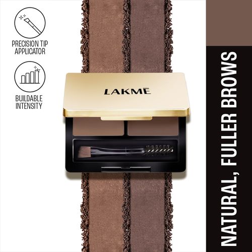 Lakme Facelift Brow Sculpt Palette With Dual Applicator, Natural Matte Finish
