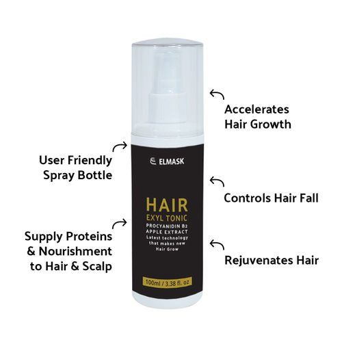 Elmask Natural Regrowth Exyl Hair Tonic With Apple Extract Buy Elmask Natural Regrowth Exyl Hair Tonic With Apple Extract Online At Best Price In India Nykaa