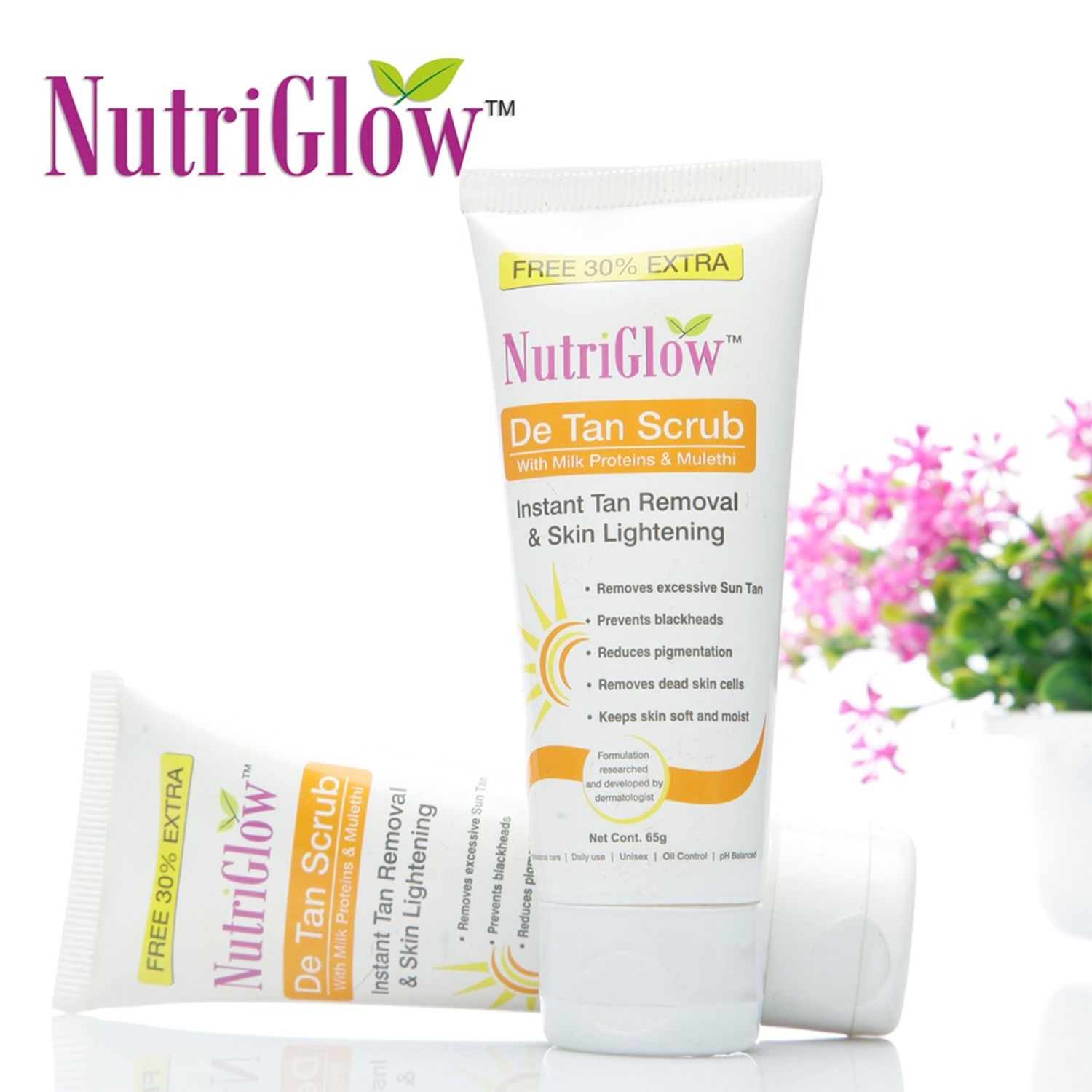 natural glow d tan scrub