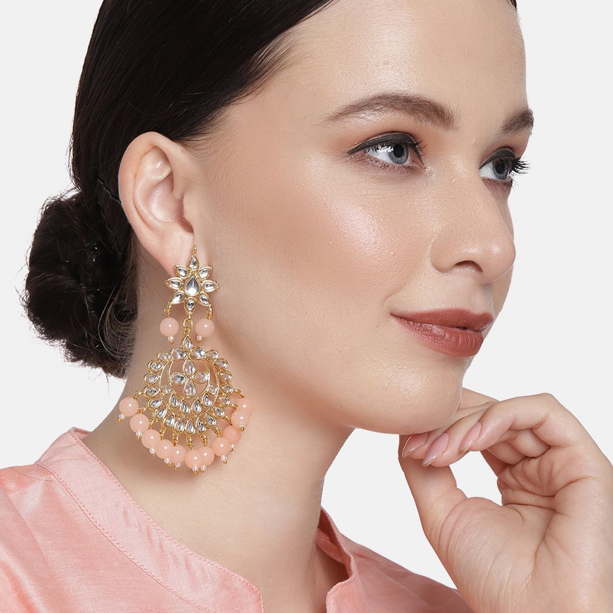Details more than 77 peach pearl earrings best