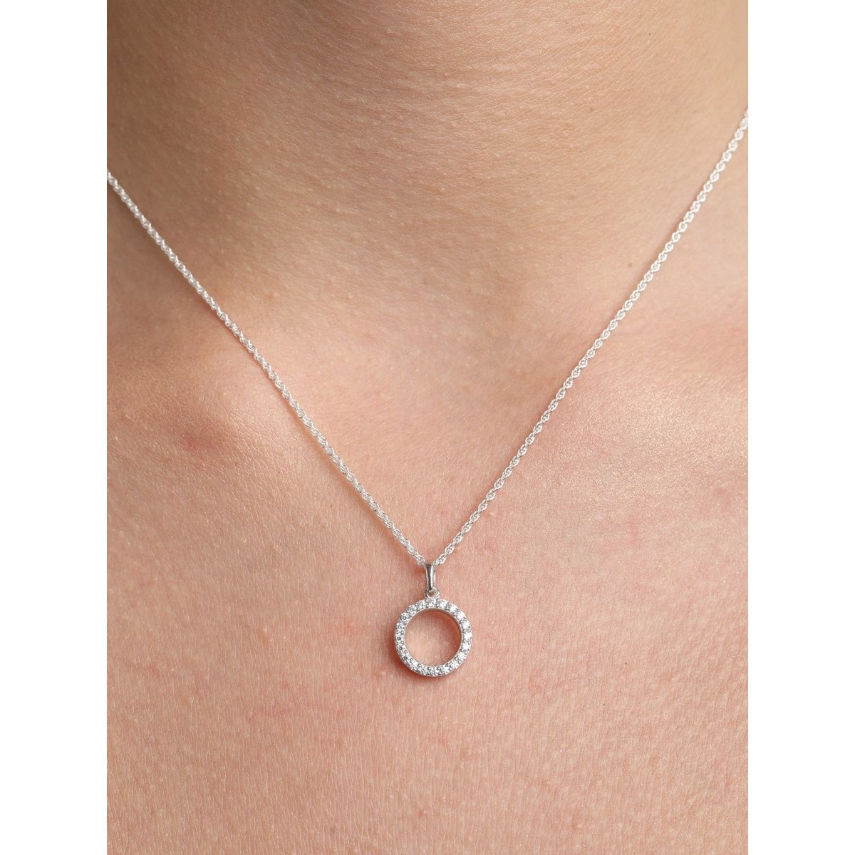 Sterling Silver Coin Necklace, Tiny Silver Medallion Necklace for Wome–  annikabella
