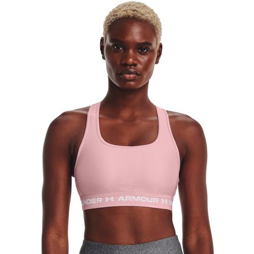 Under Armour Pink UA Crossback Mid Sports Bra (M)