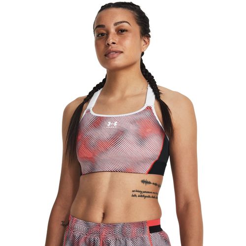 Under Armour Multi-Color UA Heat Gear Armour High Printed Sports Bra (L)