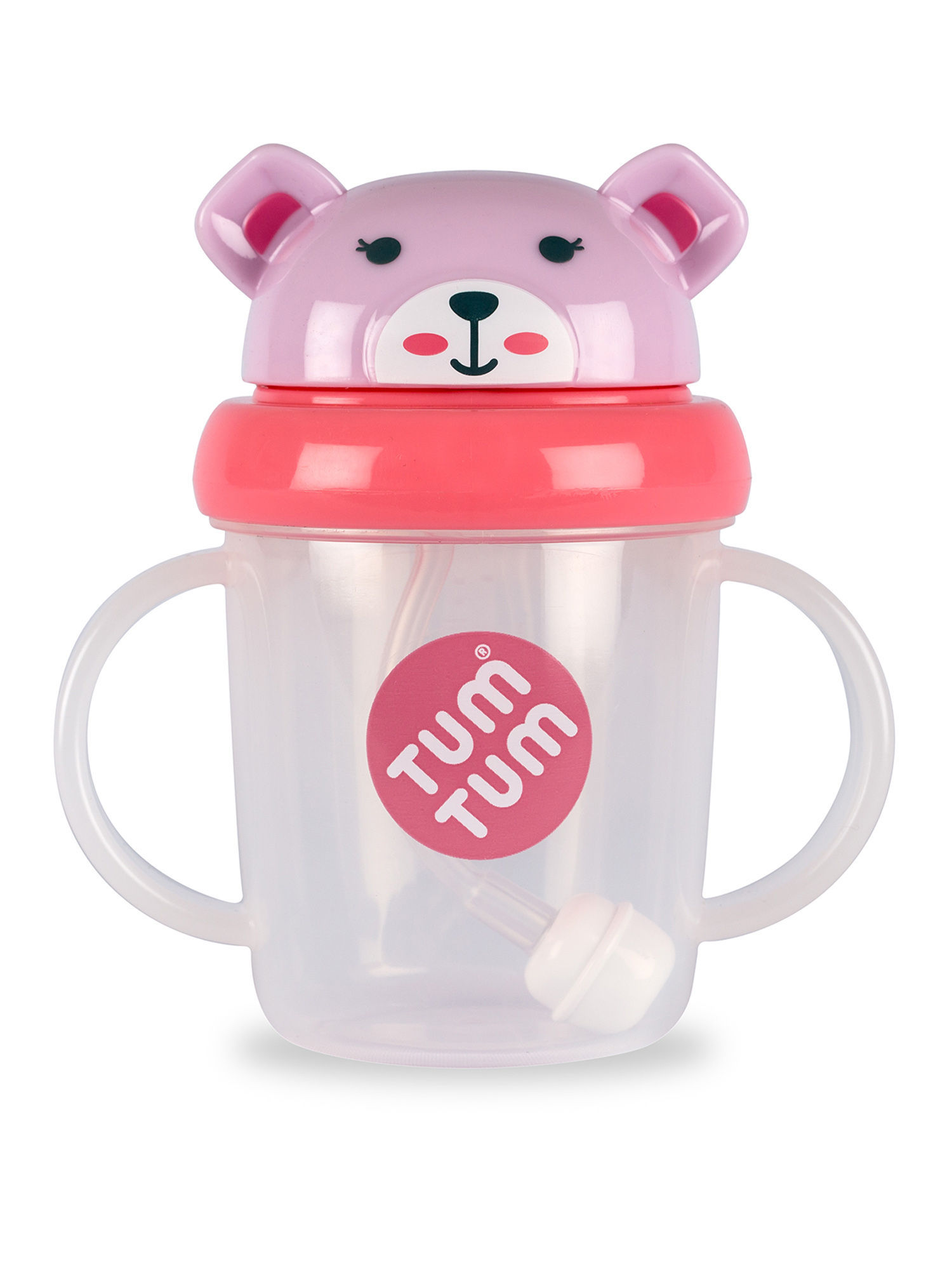 Tum Tum Tots Pink Tippy Up Betsy Bear 200ml Sipper