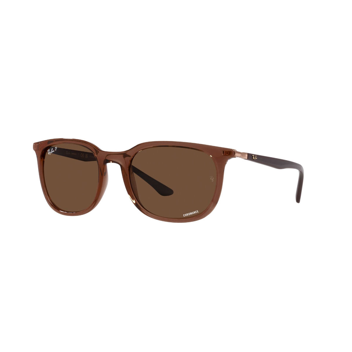 Buyr.com | Glasses | Ray-Ban Stories | Wayfarer Square Smart Glasses, Brown/Polarized  Dark Brown, 53 mm