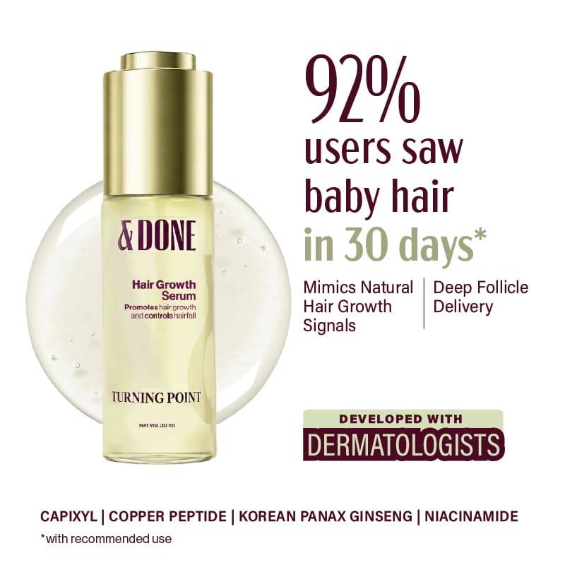 &Done 6-Pathway Multi-Peptide Hair Growth Serum
