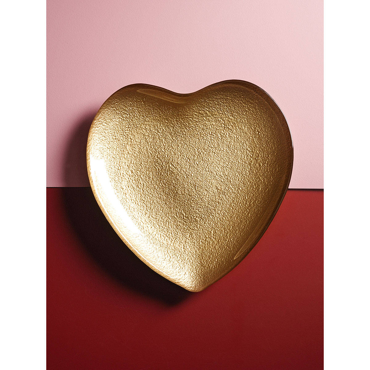 Pure Home + Living Gold Textured Glass Platter