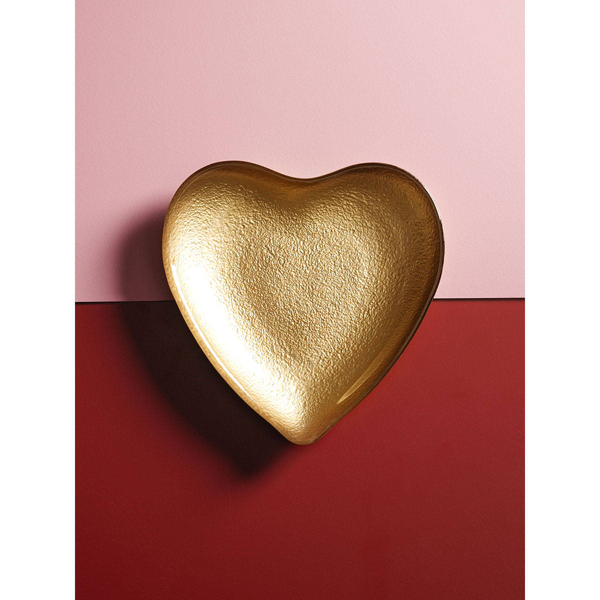 Pure Home + Living Gold Textured Glass Platter