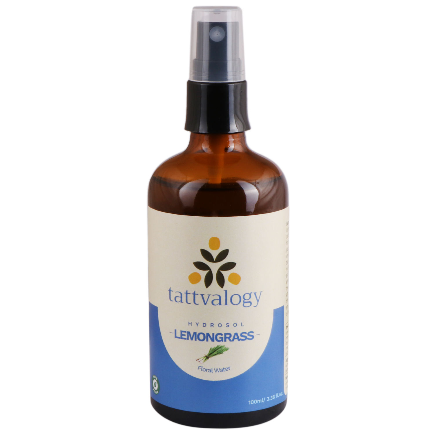 Tattvalogy Lemongrass Hydrosol-Toner for Oily Skin, 100% Natural Mosquito Repellent Body Spray