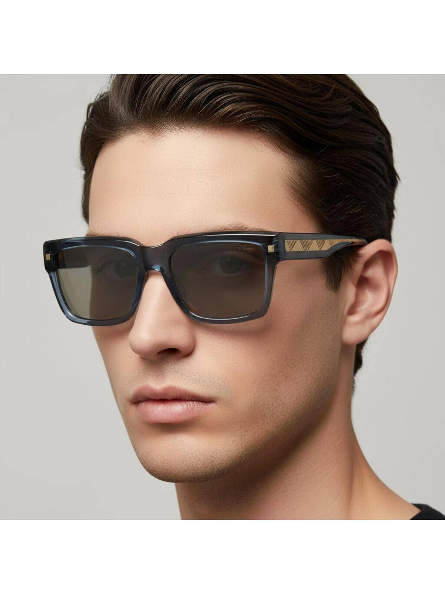 Vintage Unisex Edition Col 270 Polarised & UV Protection Grey Lens Sunglasses (55)