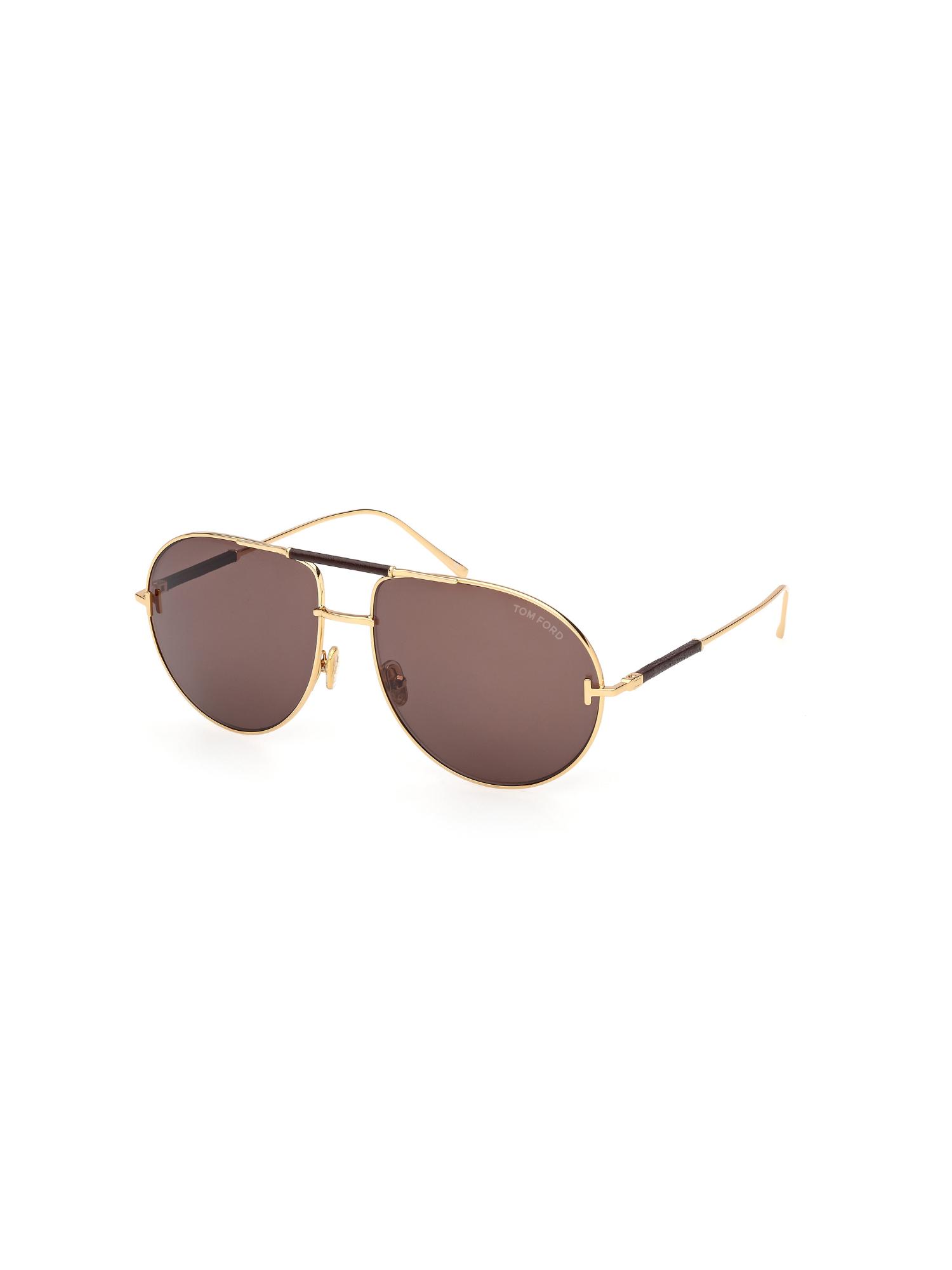 Buy Tom Ford Unisex Metal Brown Lens Sunglasses - FT1308 62 30E