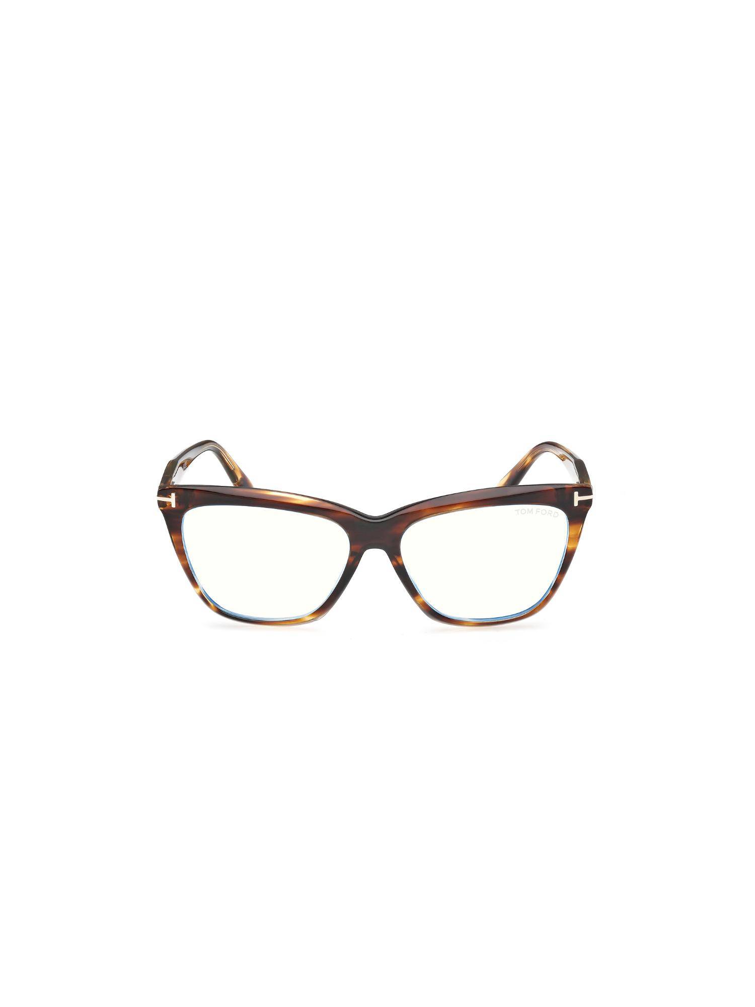 Tom Ford Women Acetate Brown Eyeglass Frame - FT6064-B 56 055 (56)